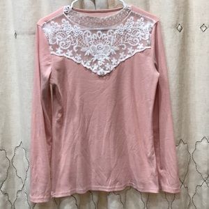 Cute Top with Lace Detail